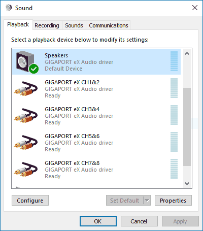 ESI - Knowledge Base / FAQ: Multichannel playback with GIGAPORT eX