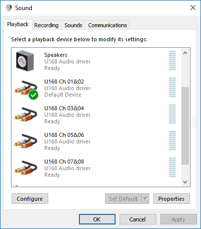 Esi Knowledge Base Faq Multichannel Playback With U168 Xt U108 Pre Under Windows